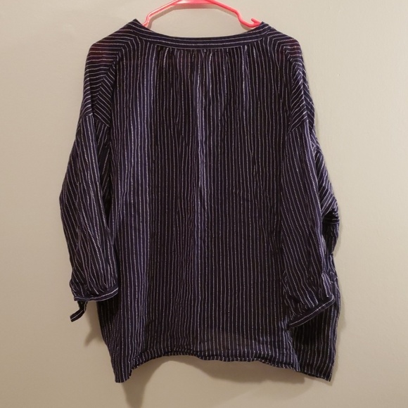 Madewell Dot Line Tunic Blouse - Picture 4 of 4